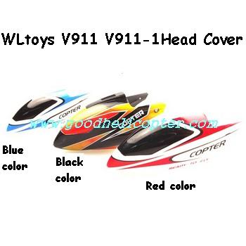 wltoys-v911-v911-1 helicopter parts Head Cover (Black color)